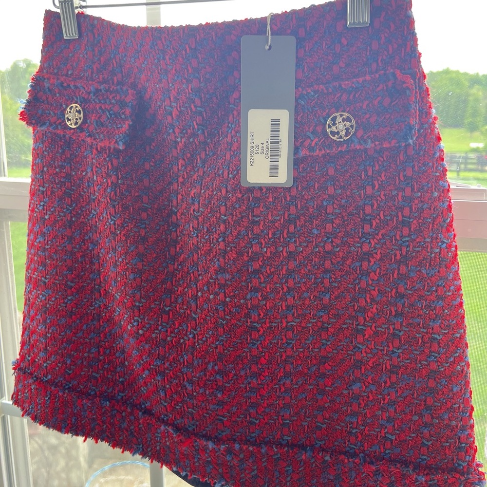 Roman tweed skirt